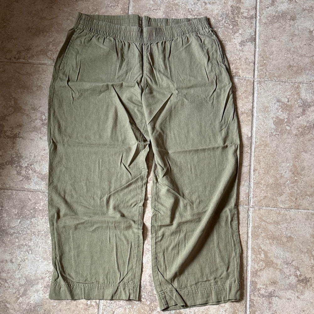 Old Navy Olive Green Wide Leg Pants